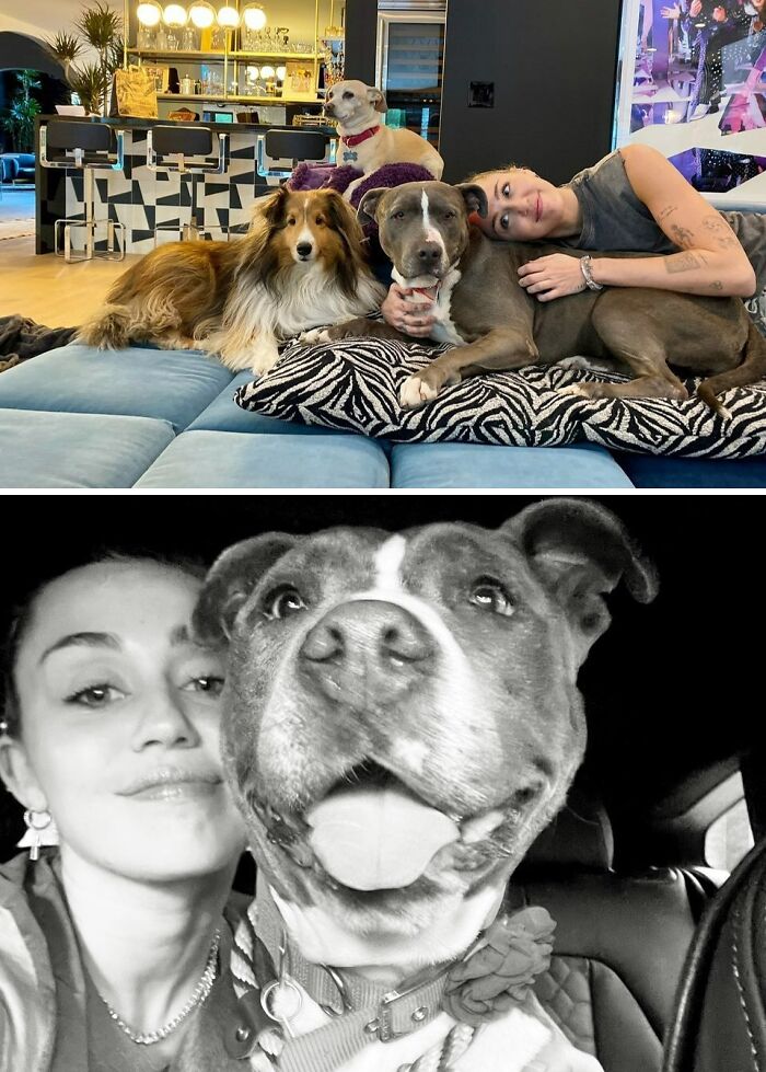 Miley Cyrus With Angel