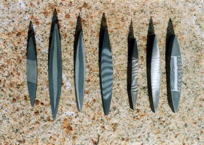 Cross-Sections Of Different Kinds Of Sword Blades