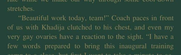 Catch And Cradle By Katia Rose. Written By A Woman, But I Still Thought This Line Would Find A Place Here