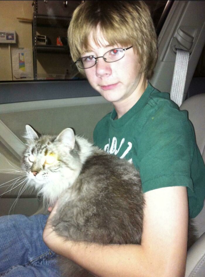 Took A Pic After We Found Our Cat That Got Away (2010)