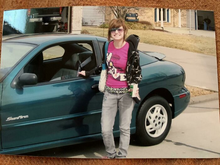 Fake Mullet, Delia’s Shoulder Bag, Paramore Tee, Mountain Dew Can. This Was Peak 2007