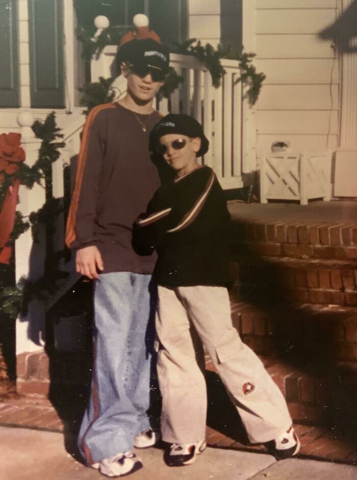 Mi hermano y yo, a finales de los 90 