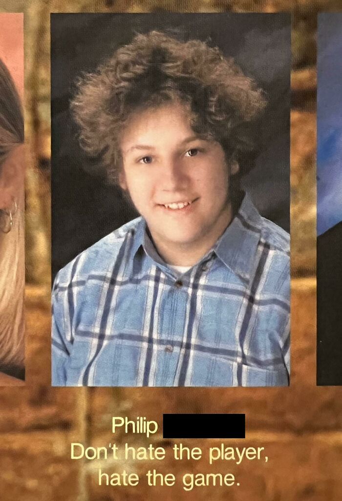 My Senior Yearbook Photo. I Thought That Quote Was So Funny