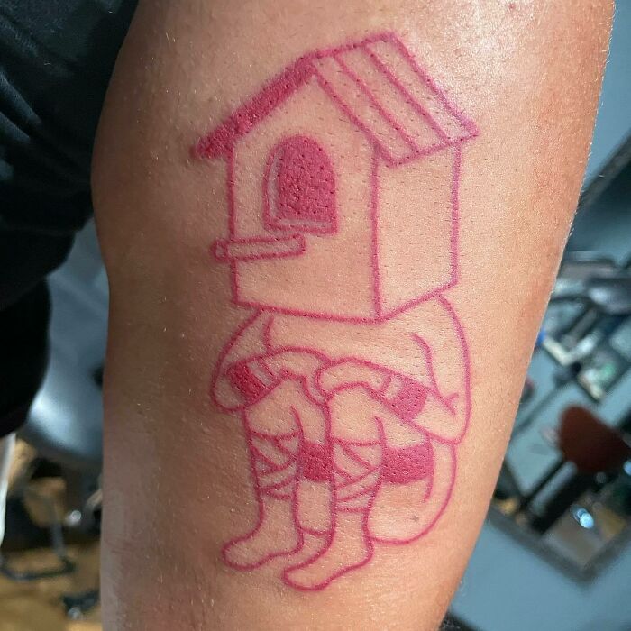Birdhouse Boy Tattoo