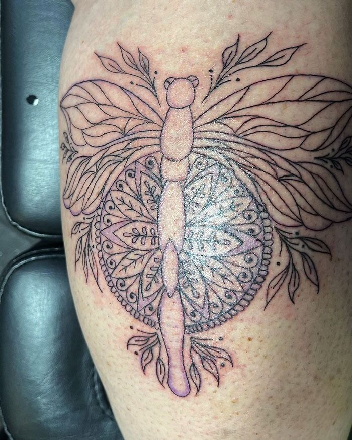 Dragonfly Tattoo Work In Progress