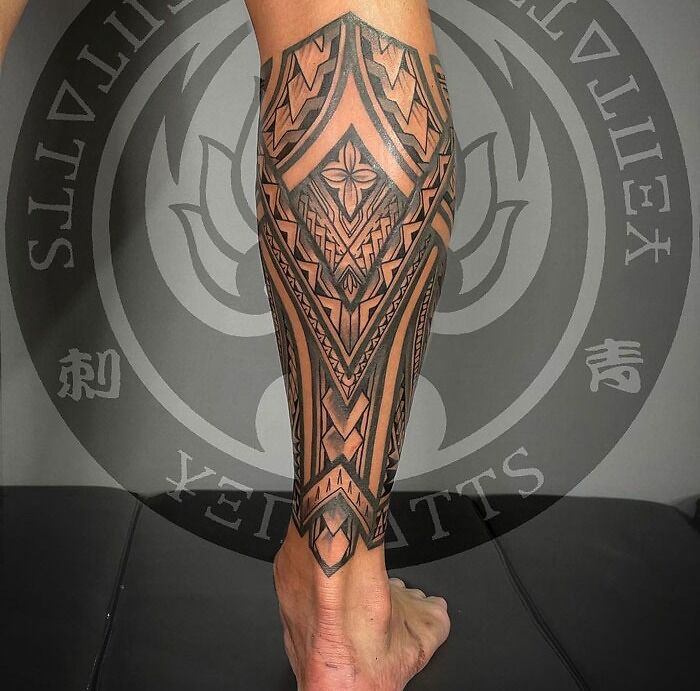 Calf Half Leg Sleeve Tattoo Photos, Download The BEST Free Calf