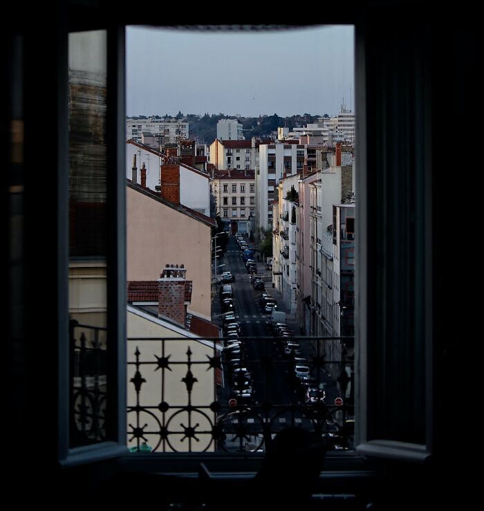 A View Through The Window To The Street 