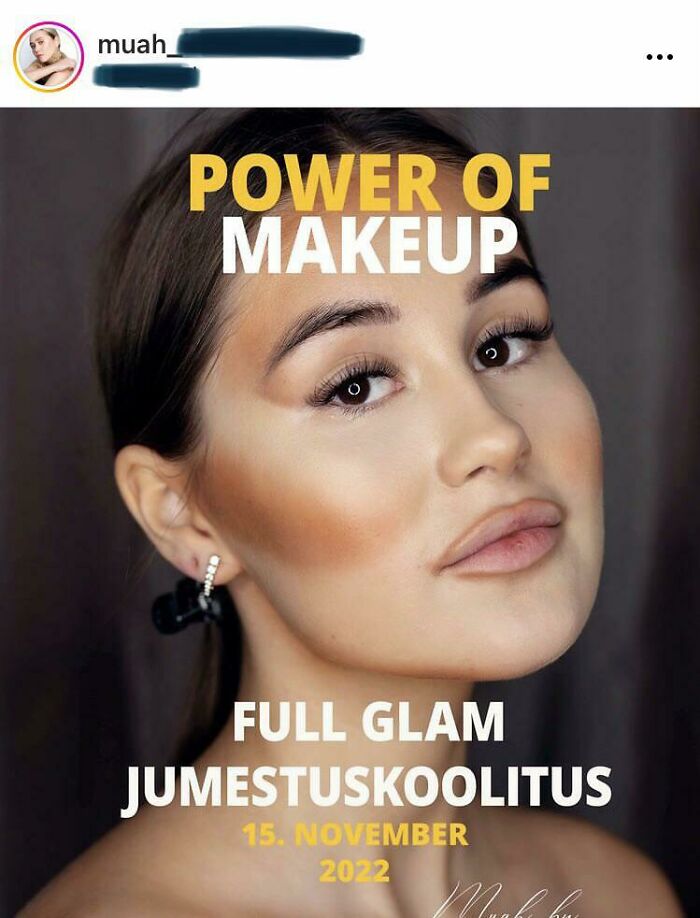 This Makeup Course Ad Isn’t Very Appealing…