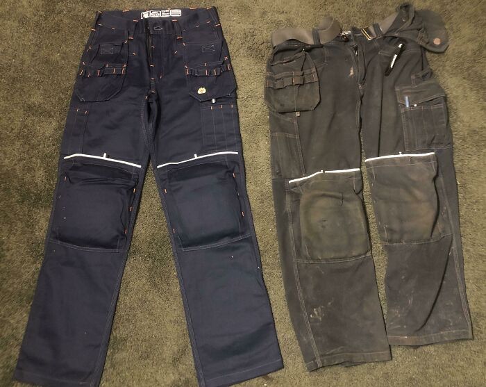 My New Work Pants vs. 6 Months Of Use