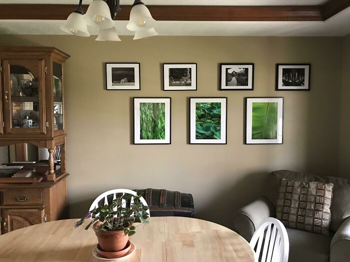 Photographs on the wall 
