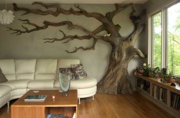 Tree wall sculpture 