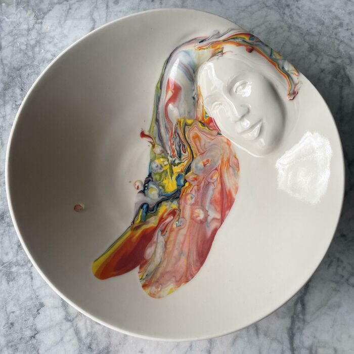 Large Porcelain Face Bowl 