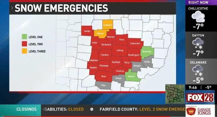 Central Ohio Emergency Map, Shouldn’t Red Be Most Severe?