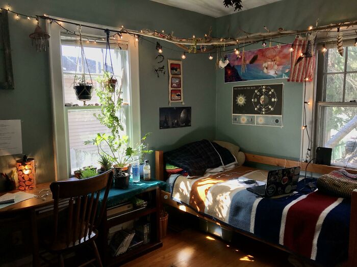 Photo of cozy bedroom