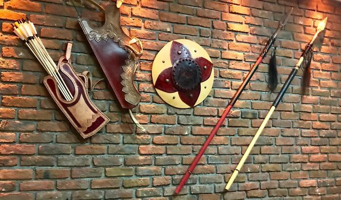 Medieval Weapons Decoration on The Wall 