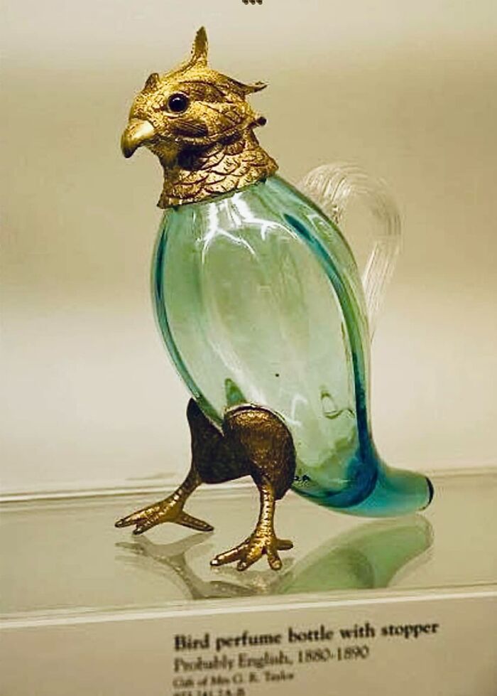 Bird Perfume Bottle With Stopper, 1880-1890