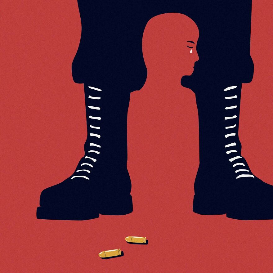 Artist’s New Ironic Illustrations That Questions Society’s Sanity