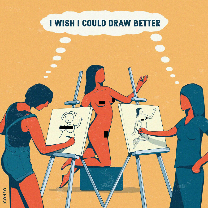 Artist’s New Ironic Illustrations That Questions Society’s Sanity