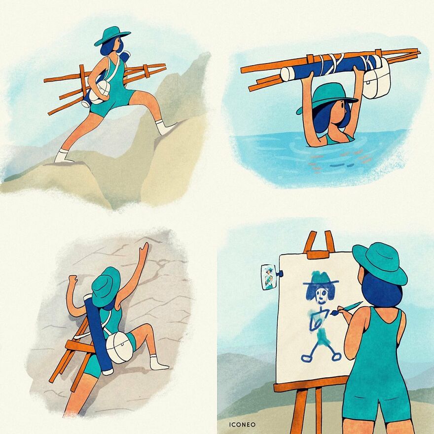 Artist’s New Ironic Illustrations That Questions Society’s Sanity