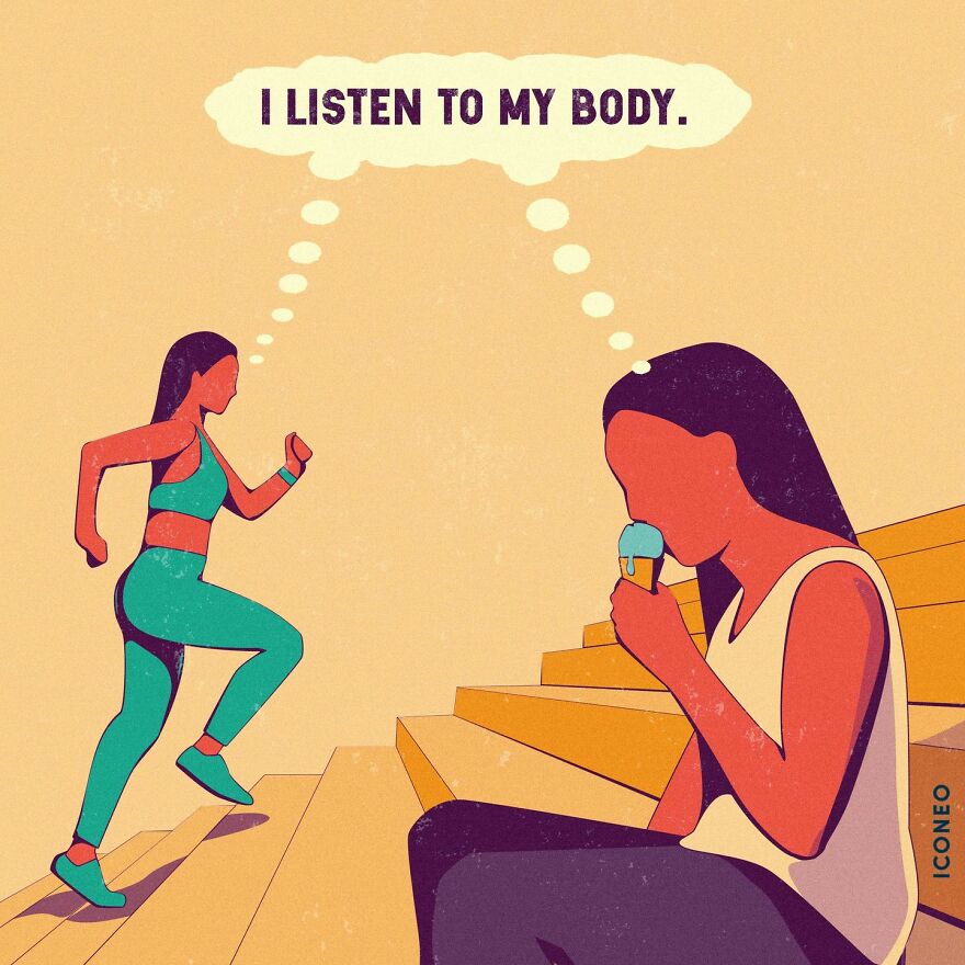 Artist’s New Ironic Illustrations That Questions Society’s Sanity