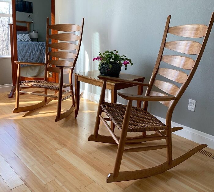 Photo of two rocking chairs