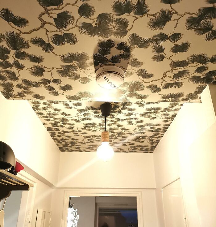 Photo of ceiling wallpaper