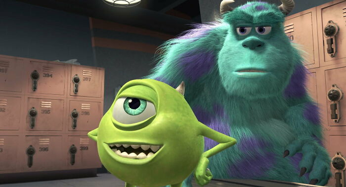 Scene from "Monsters, Inc." movie