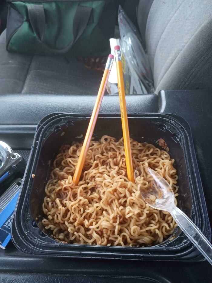 No Fork No Prob Carpenter Chopsticks