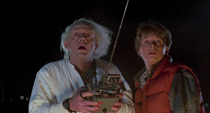 Scene from "Back To The Future" movie