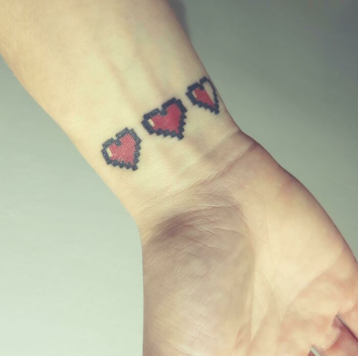 Zelda Themed Wrist Tattoo
