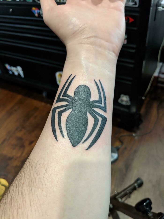 Spider-Man Symbol On My Wrist
