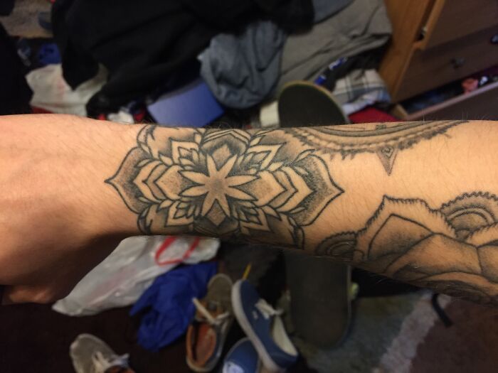 Mandala Flower On My Wrist