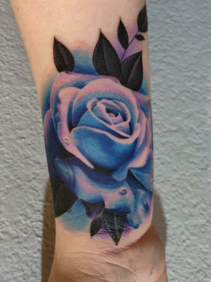 Rose wrist tattoo