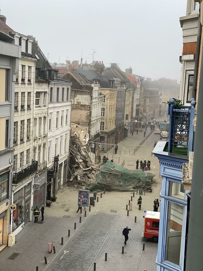 This Is What's Left Of The Building I Used To Live In Until Last Friday. Lille, France