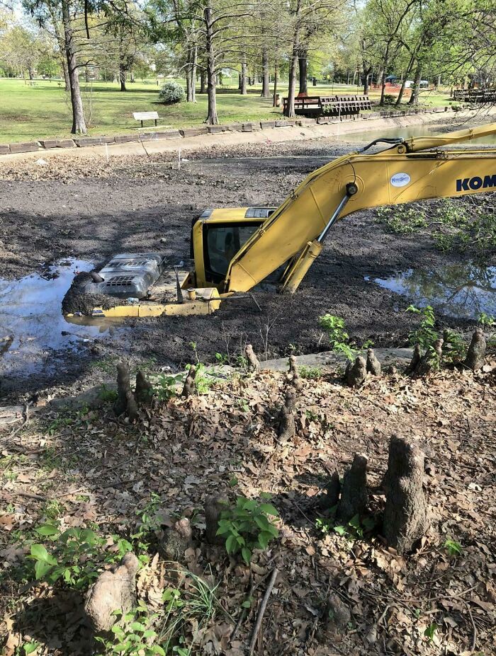 The City Started Work On Our Neighborhood Pond…