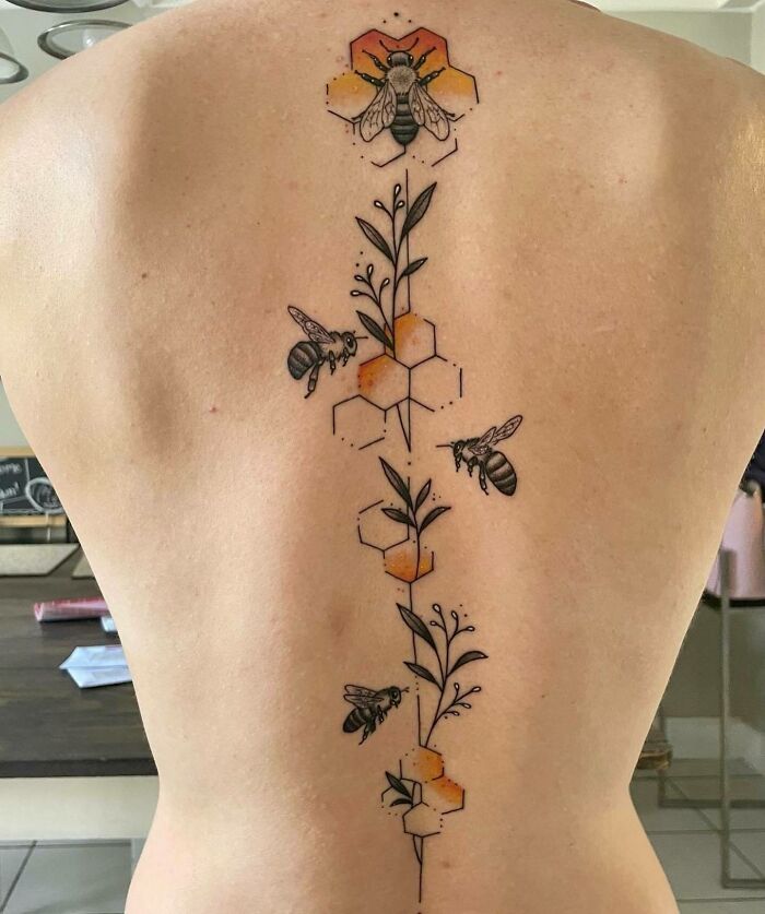40+ Spine Tattoo Ideas for Women | Art and Design | Spine tattoos for  women, Spine tattoos, Tattoos