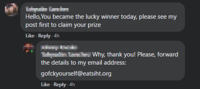 Do People Honestly Still Fall For These "Check My Profile And Claim Your Prize!" Scams?