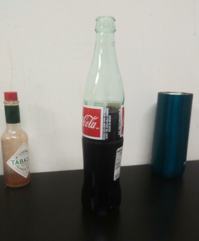 Coworker Drank The First Gulp Out Of A Delicious Glass Mexican Coke And Left It Out In The Break Room Overnight, Didn't Even Finish It. Blasphemy