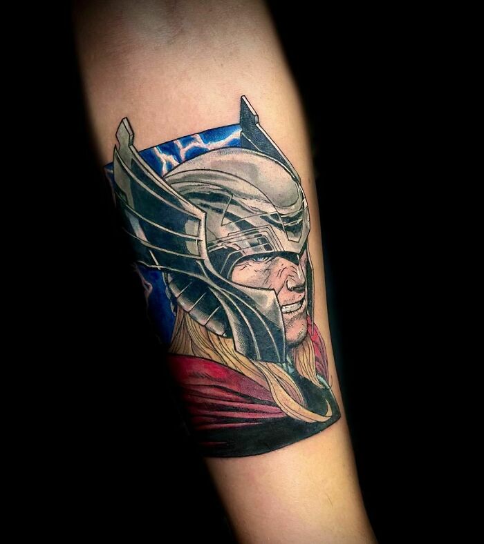 Thor, Son Of Odin, God Of Thunder — Work Done At The 8th Expo Tattoo Vitória 