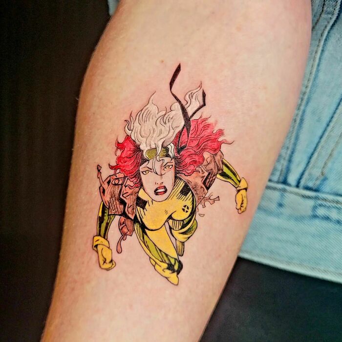 Rouge from X-man tattoo 