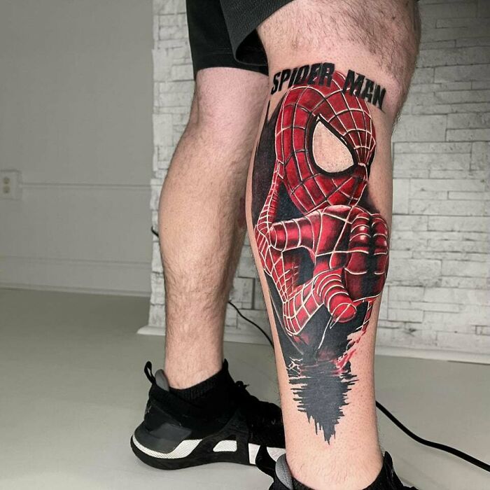 Spiderman By Frank Rudy At Alter House Tattoos Voorhees, NJ