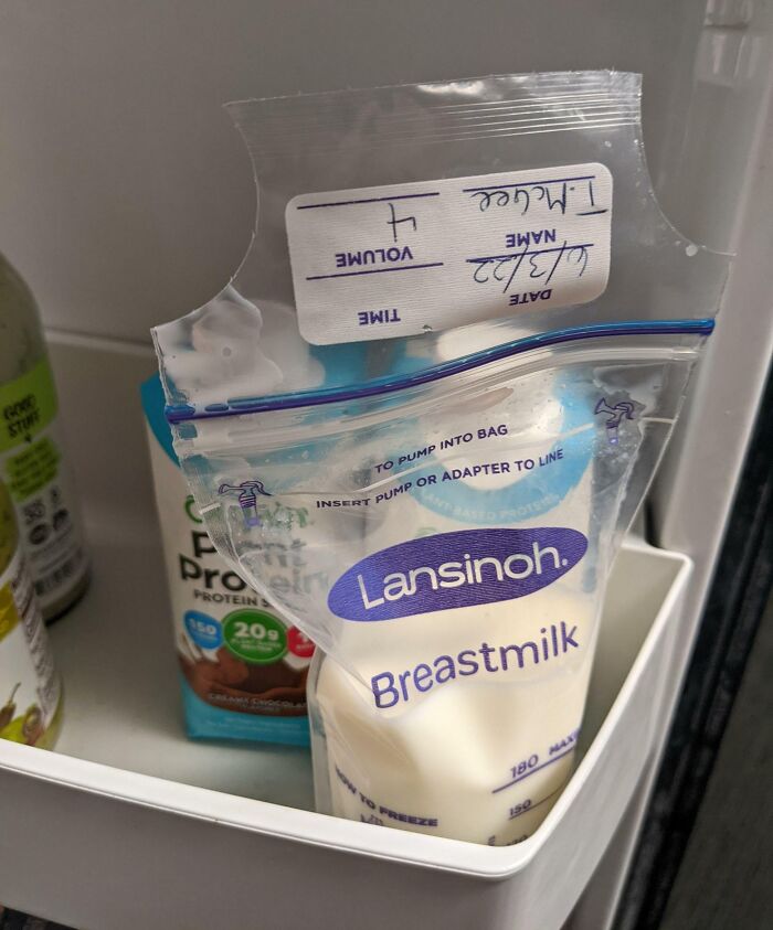 My Coworker Puts His Coffee Creamer In Breast Milk Bags In The Common Fridge