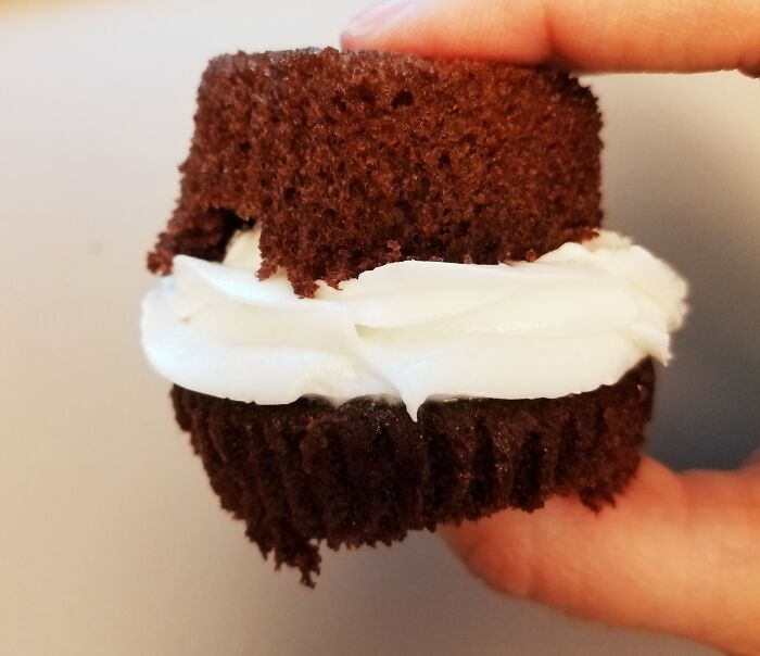 When Eating A Cupcake Tear Off The Bottom Of The Cake And Place It On Top Of The Frosting To Reduce The Messiness Factor