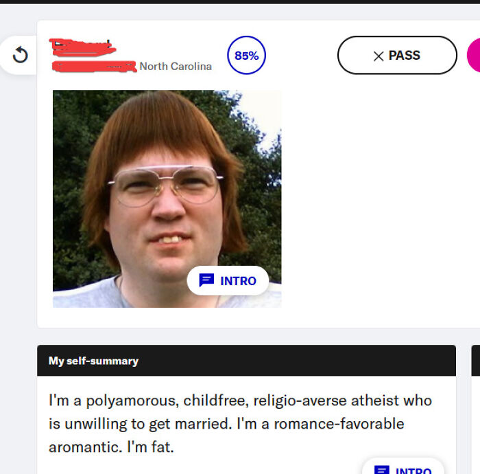There Is No Way That This Is Not A Joke Profile...right??