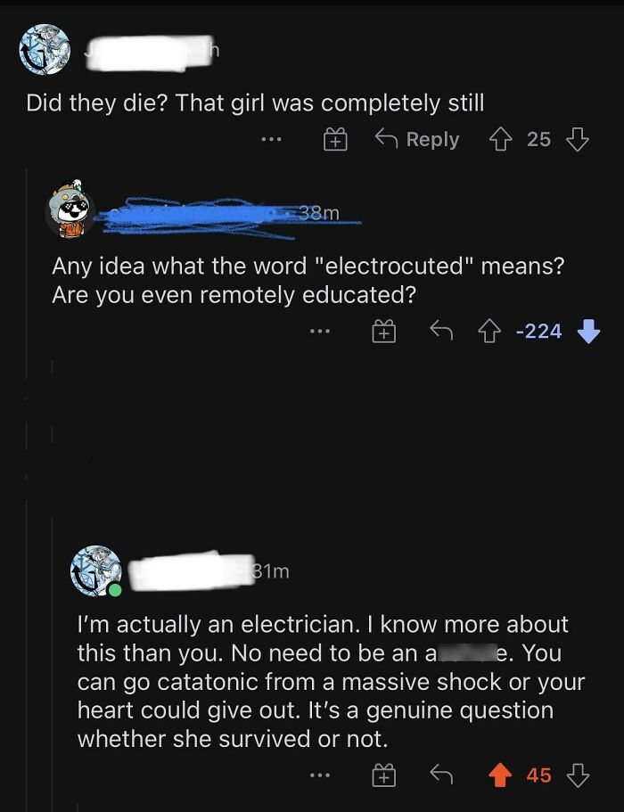 Asking An Electrician If They Know What Electrocuted Means