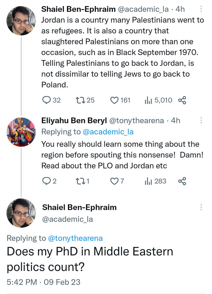 Telling Middle East Politics Expert To Learn Something About The Region