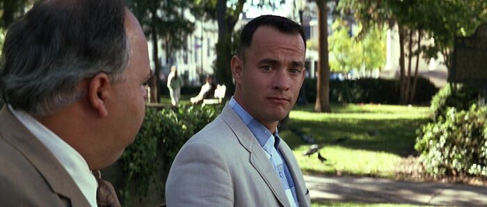 Scene from "Forrest Gump" movie