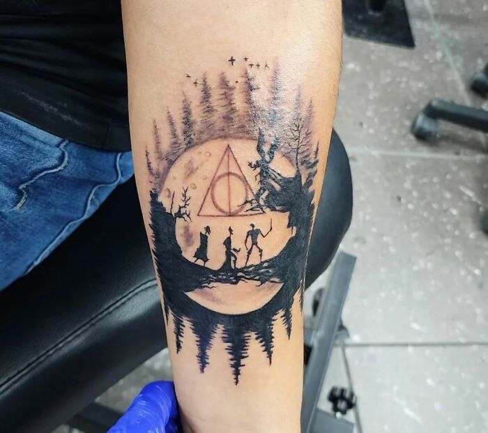 Very Cool Harry Potter Tattoo