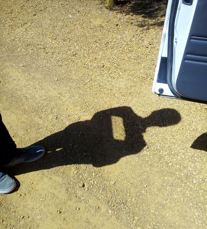 Interesting shadow on ground 