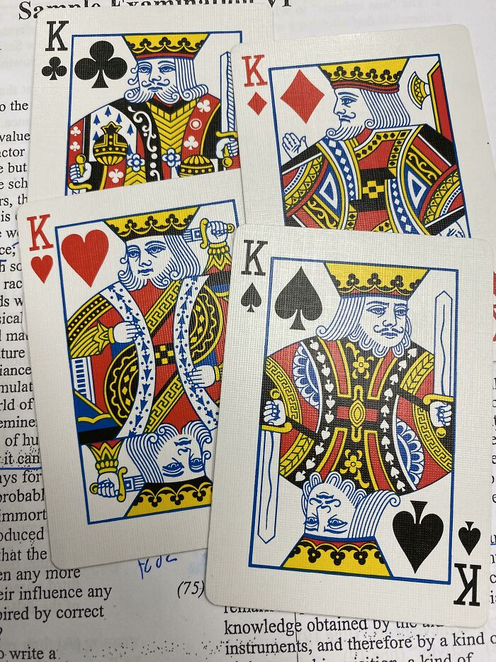 The King Of Hearts Is The Only King Without A Mustache